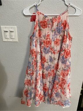 Cherokee girl’s pleated floral Spring dress
